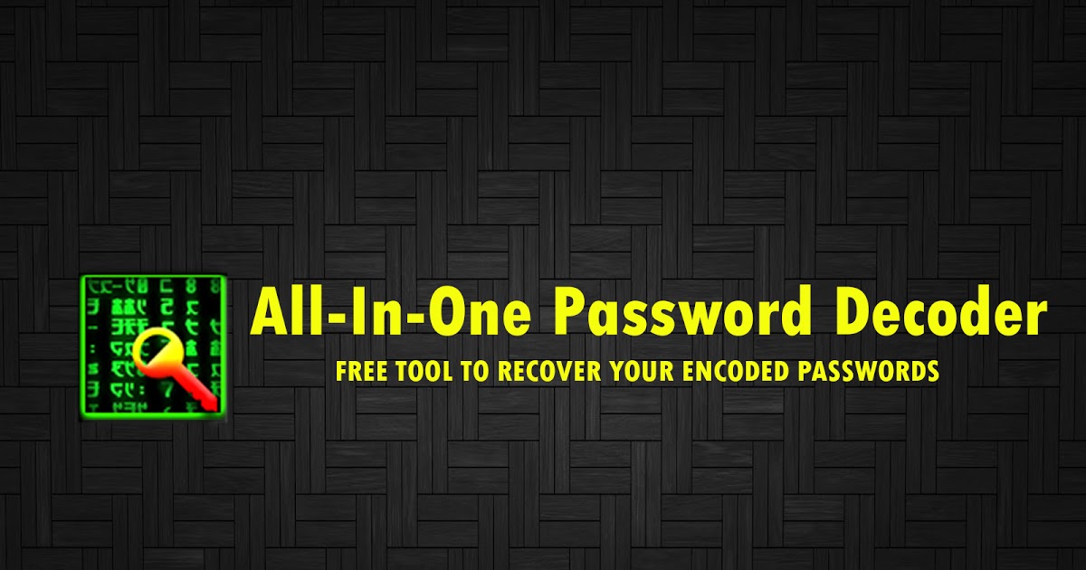 all in one password decoder